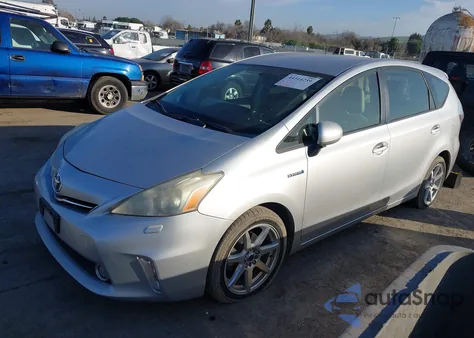 2013 Toyota Prius V Five from USA, damaged, VIN JTDZN3EU3D3200932